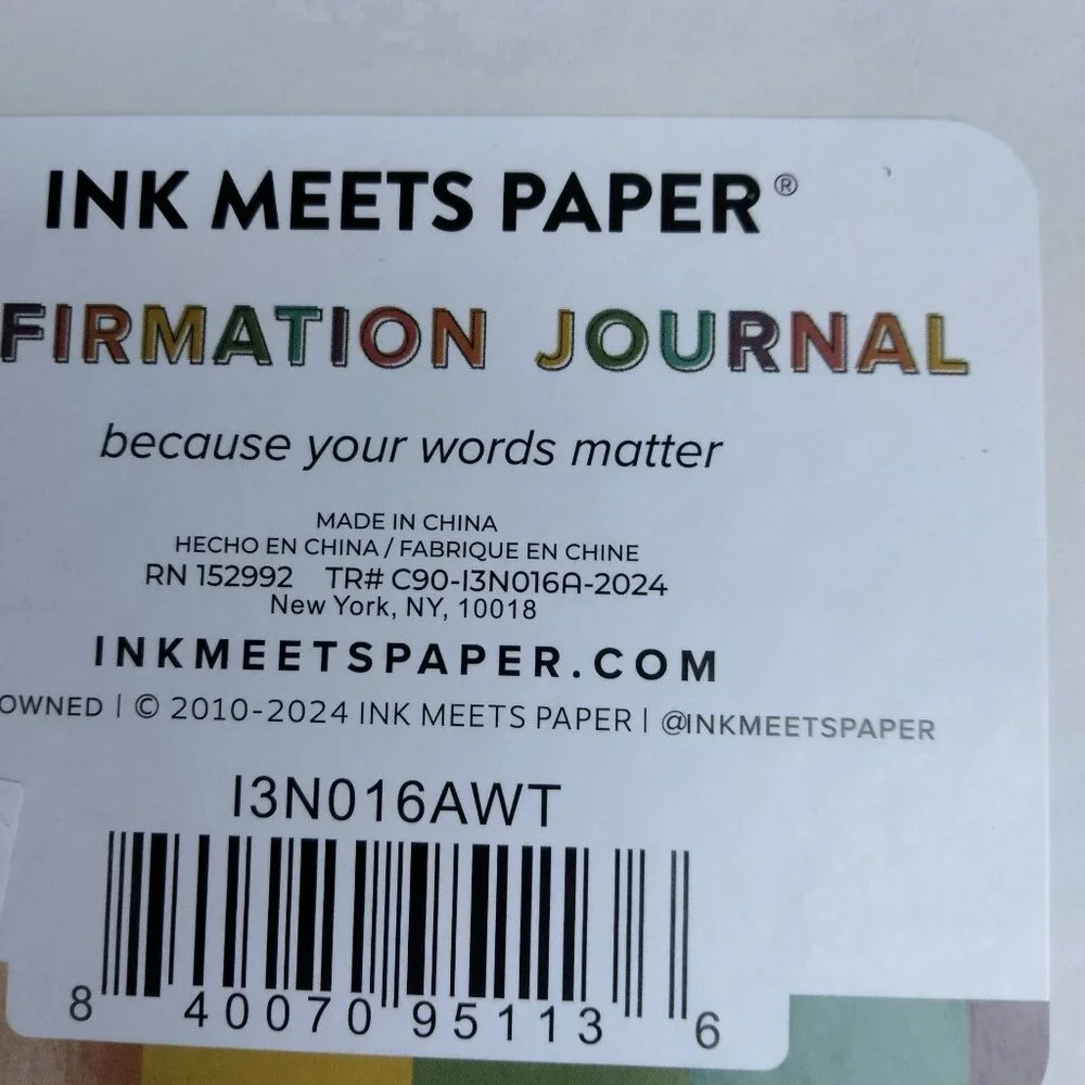 Ink Meets Paper Affirmation Journal You Matter Dream it Do it Hardcover Notebook